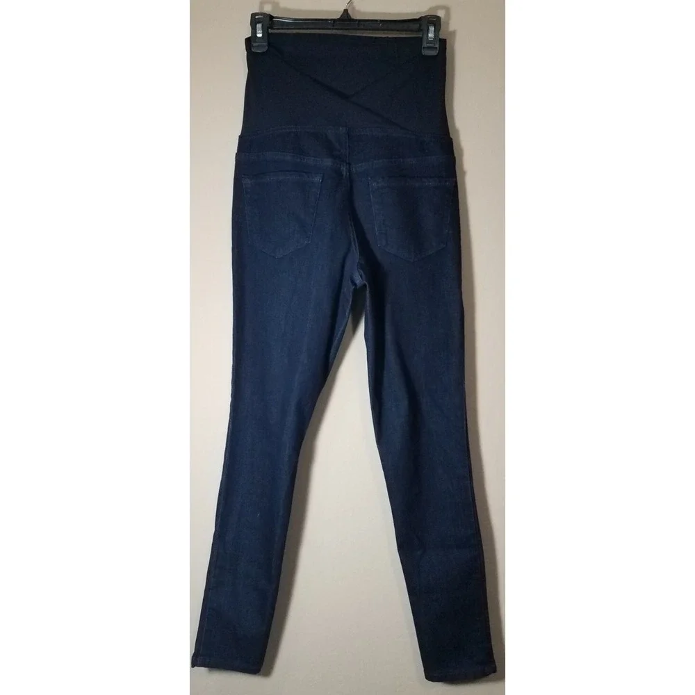 Isabel Maternity Over Belly Maternity Jeggings Dark Wash Women Size 2/26R NEW B - Picture 6 of 7